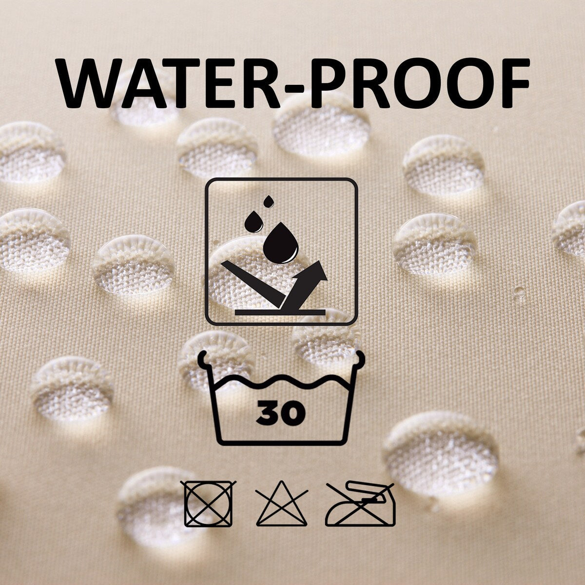 Extra Long Shower Curtain Polyester 12 Rings 79L x 71W