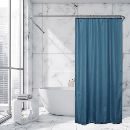 Extra Long Shower Curtain Polyester 12 Rings 79L x 71W
