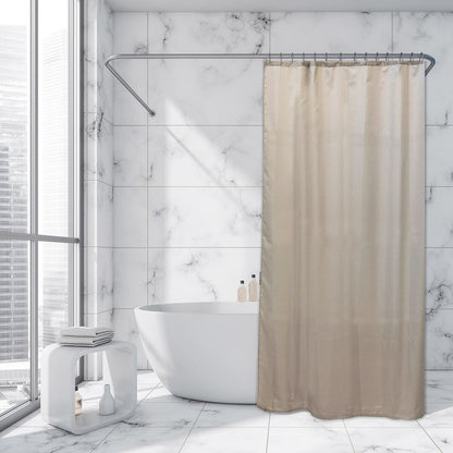 Extra Long Shower Curtain Polyester 12 Rings 79L x 71W