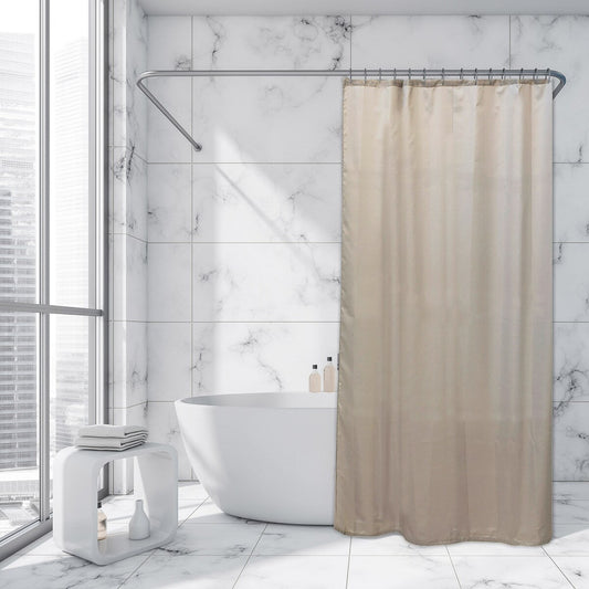 Extra Long Shower Curtain Polyester 12 Rings 79L x 71W