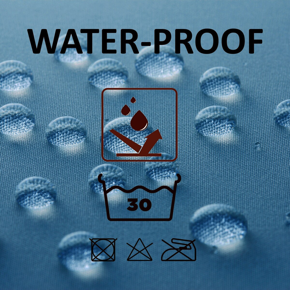 Extra Long Shower Curtain Polyester 12 Rings 79L x 71W