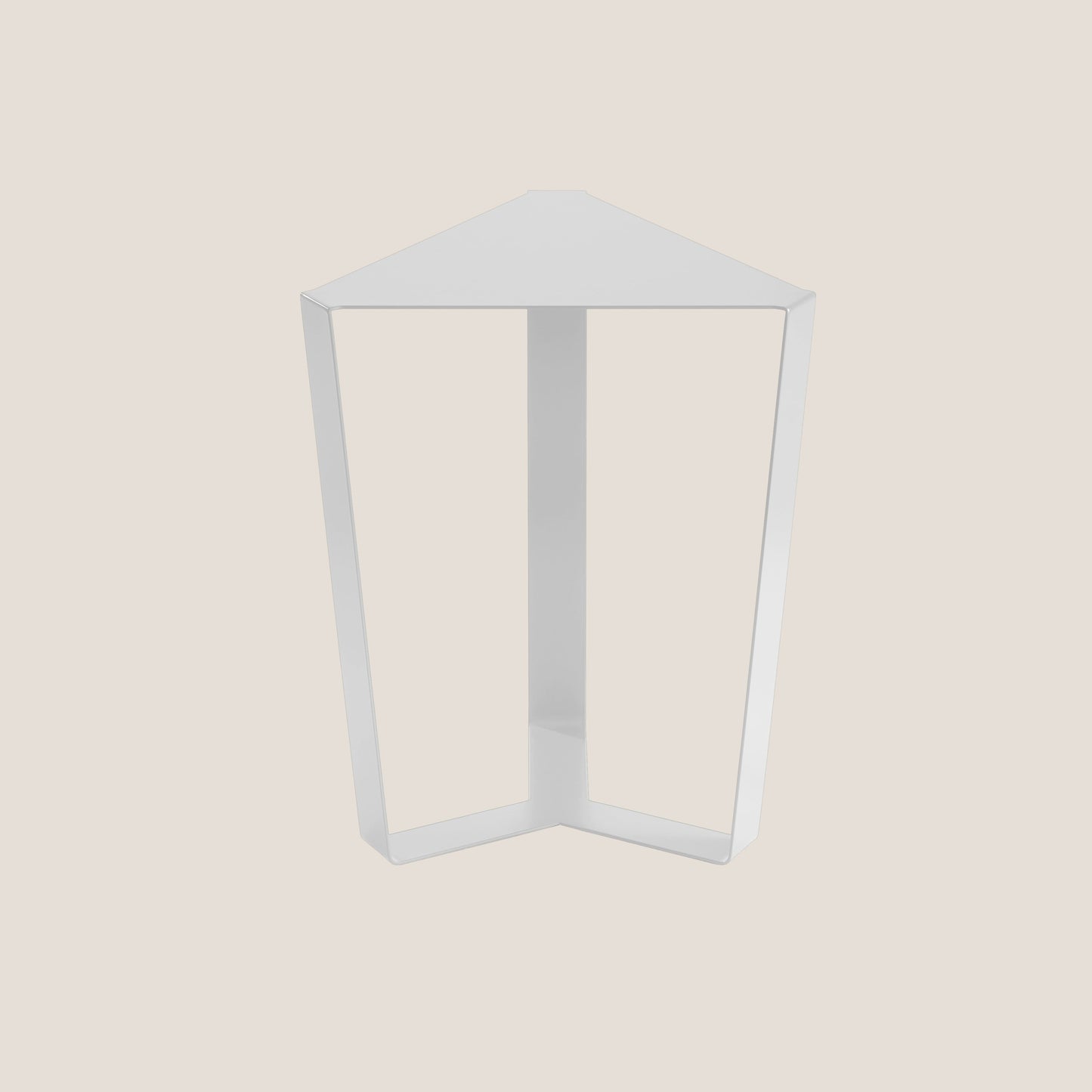 Finity tavolino triangolare per combinazioni modulari in diverse colorazioni bianco