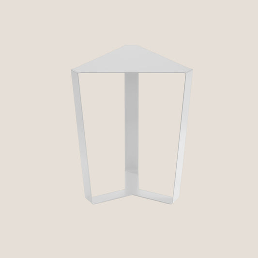 Finity tavolino triangolare per combinazioni modulari in diverse colorazioni bianco