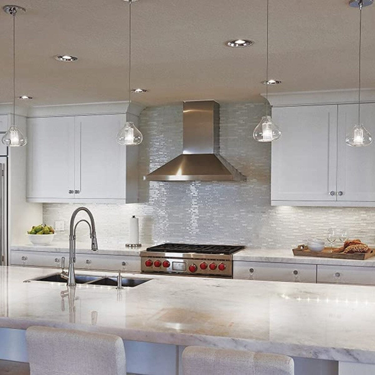 LED Under-Cabinet or Closet Lights - Dimmable, Direct Wire or Plug-in, 400-760 Lumens, 3000K Warm White,