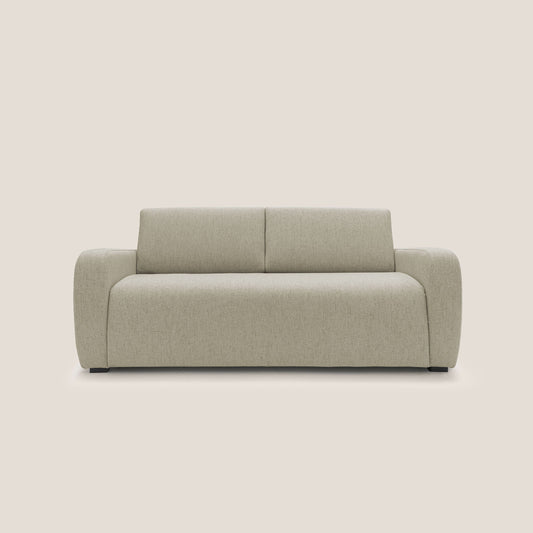 Duna Divano letto matrimoniale con materasso 20 cm in tessuto impermeabile T03 beige