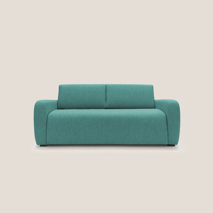 Duna Divano letto matrimoniale con materasso 20 cm in tessuto impermeabile T03 verde acqua