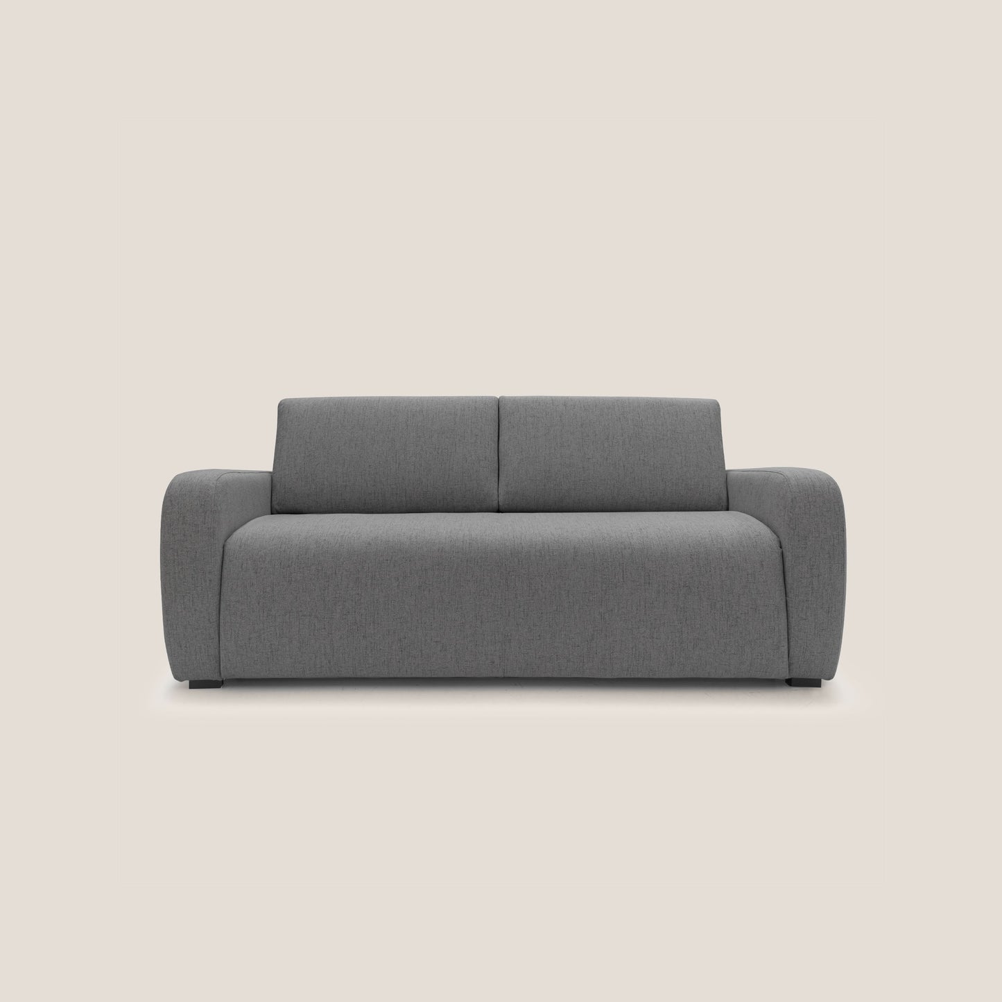 Duna Divano letto matrimoniale con materasso 20 cm in tessuto impermeabile T03 grigio