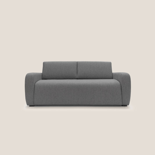 Duna Divano letto matrimoniale con materasso 20 cm in tessuto impermeabile T03 grigio
