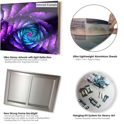 Famous Monuments Across World - Art Glossy Metal Wall Art - 36x28