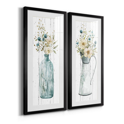 Farmhouse Flower Bouquet I-Premium Gallery Framed Print - Ready to Hang