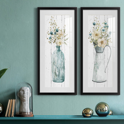 Farmhouse Flower Bouquet I-Premium Gallery Framed Print - Ready to Hang