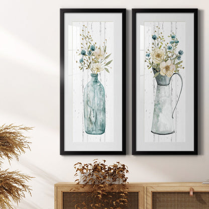Farmhouse Flower Bouquet I-Premium Gallery Framed Print - Ready to Hang