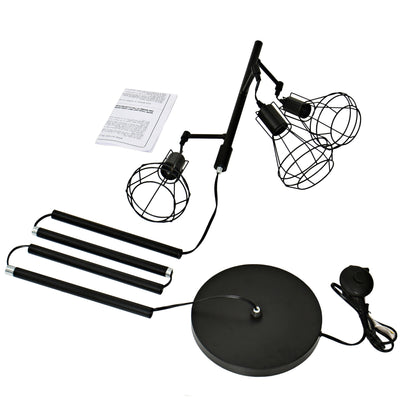 Farmhouse Industrial Floor Lamp Standing Tree Tall Lamp