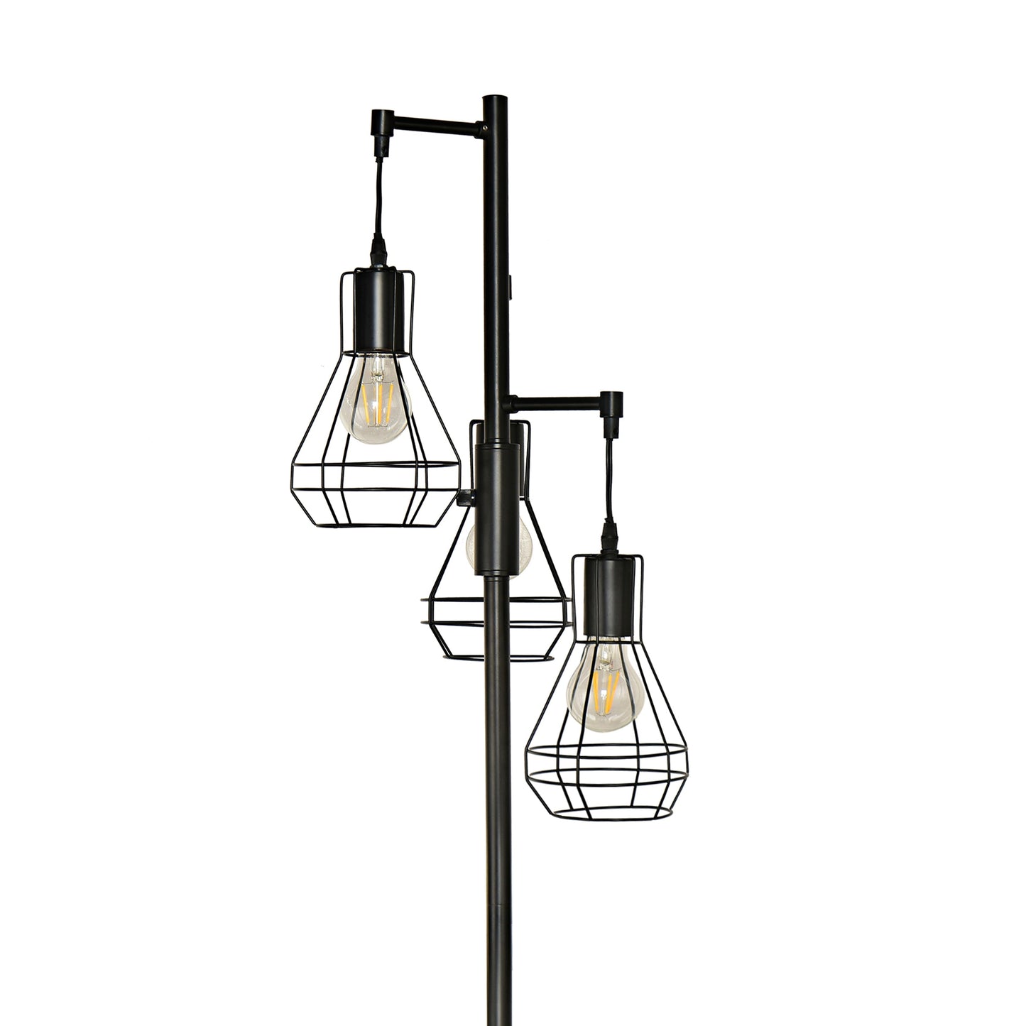 Farmhouse Industrial Floor Lamp Standing Tree Tall Lamp