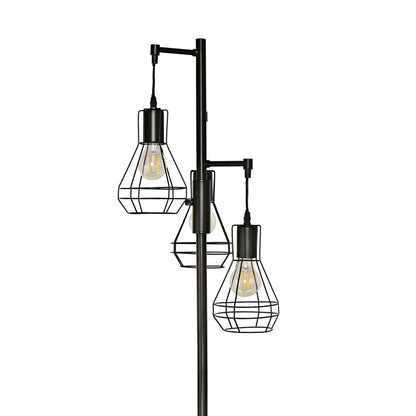 Farmhouse Industrial Floor Lamp Standing Tree Tall Lamp