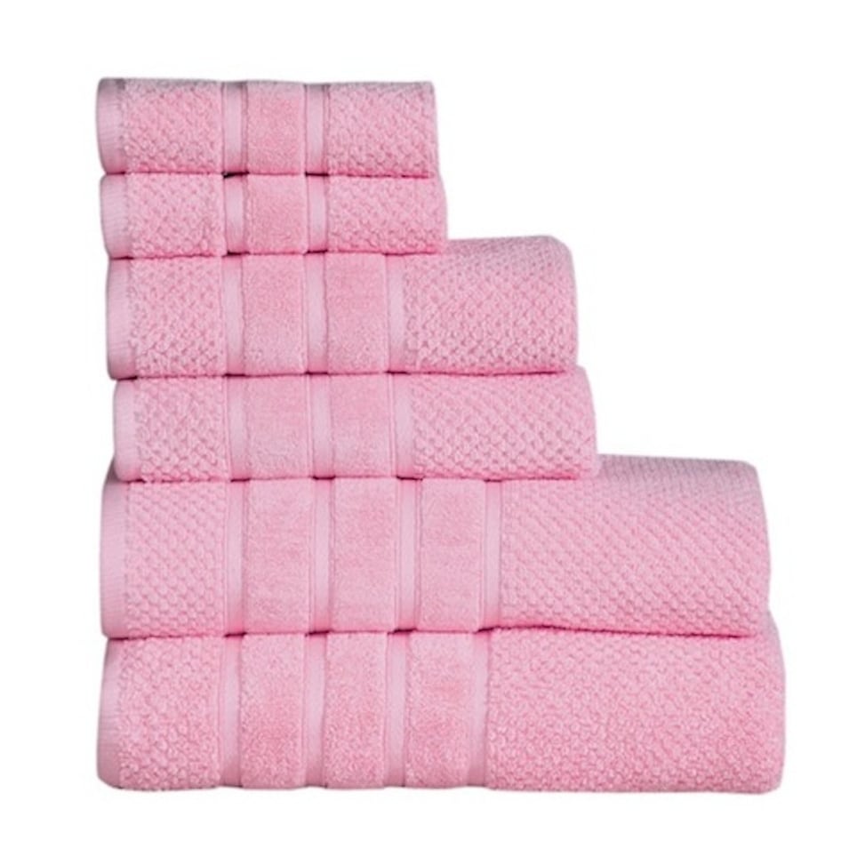 Luxurious Absorbent 650 GSM Combed Cotton 6-piece Towel Set
