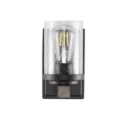 Ferme Iron/Seeded Glass Rustic Farmhouse LED Vanity Light, by JONATHAN Y