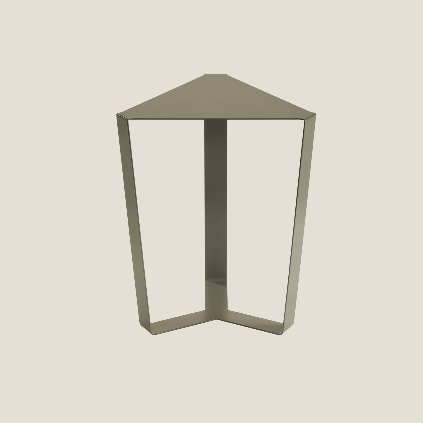 Finity tavolino triangolare per combinazioni modulari in diverse colorazioni fango