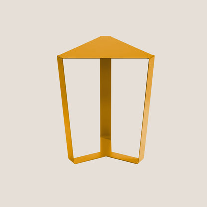 Finity tavolino triangolare per combinazioni modulari in diverse colorazioni giallo