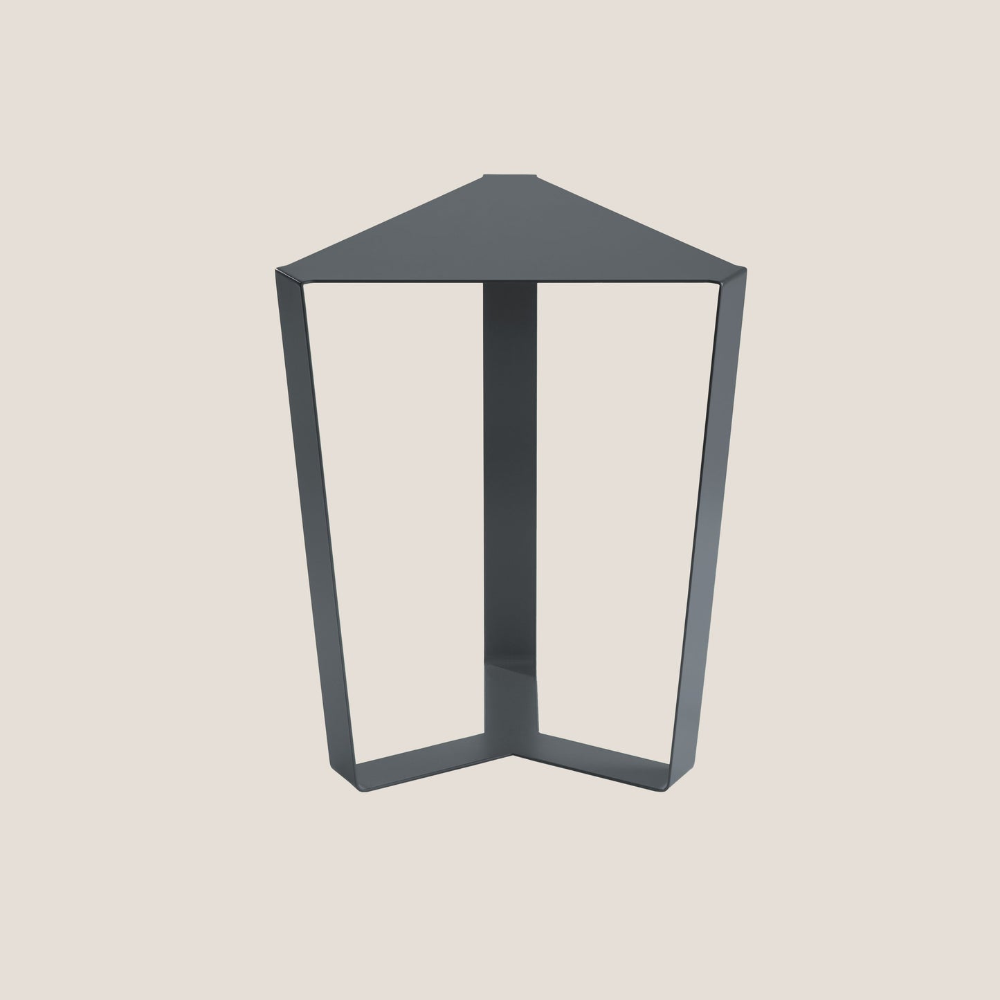 Finity tavolino triangolare per combinazioni modulari in diverse colorazioni grafite