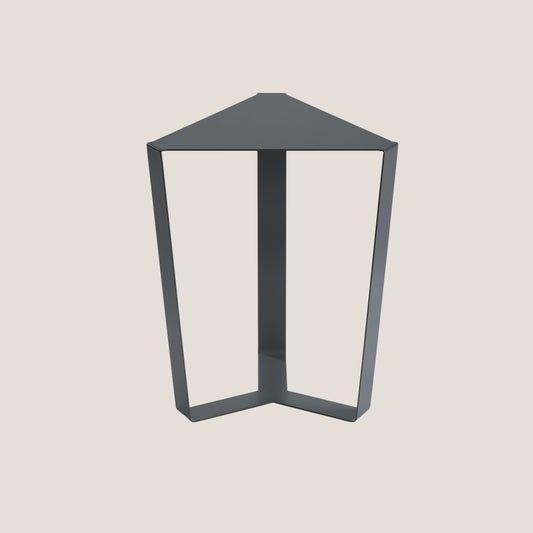 Finity tavolino triangolare per combinazioni modulari in diverse colorazioni grafite