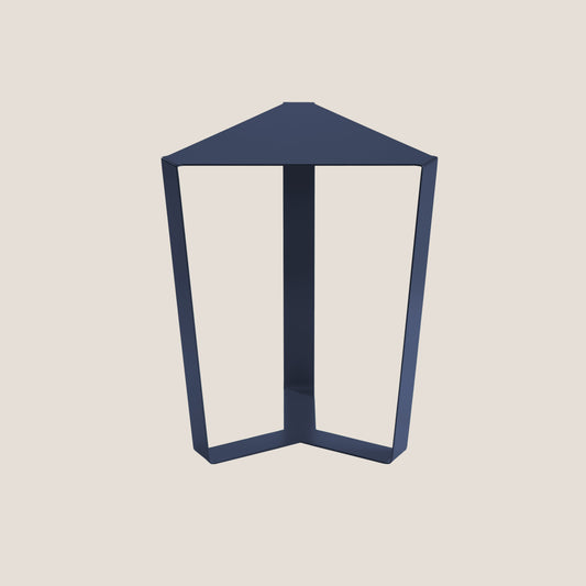 Finity tavolino triangolare per combinazioni modulari in diverse colorazioni blu navy