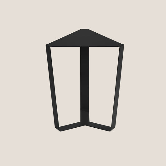 Finity tavolino triangolare per combinazioni modulari in diverse colorazioni nero