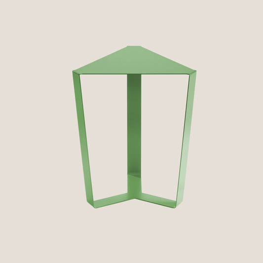 Finity tavolino triangolare per combinazioni modulari in diverse colorazioni oliva