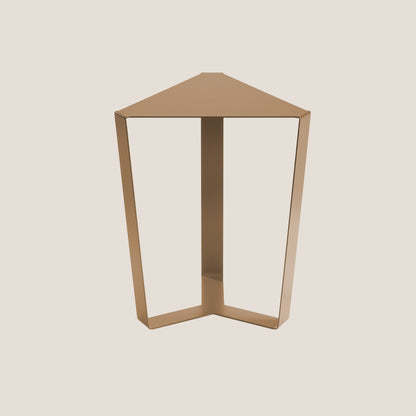 Finity tavolino triangolare per combinazioni modulari in diverse colorazioni rame