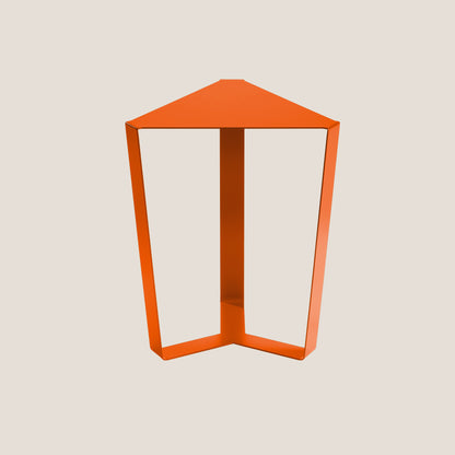 Finity tavolino triangolare per combinazioni modulari in diverse colorazioni zucca