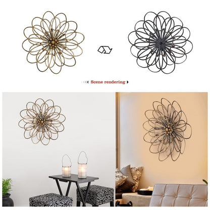 Flower Urban Design Metal Wall Decor
