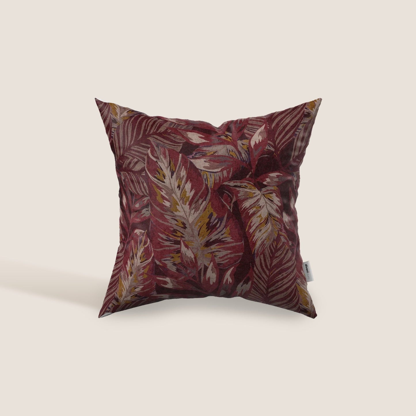 Forest cuscini d'autore in velluto impermeabile disponibili in diverse colorazioni rosso