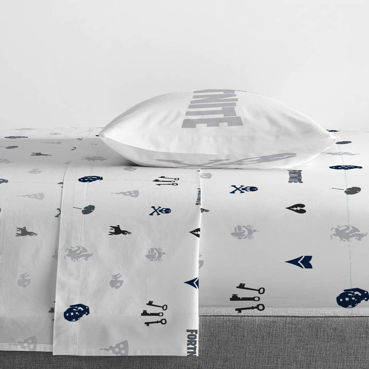 Fortnite Neon Stripe Kids 100% Microfiber Sheet Set