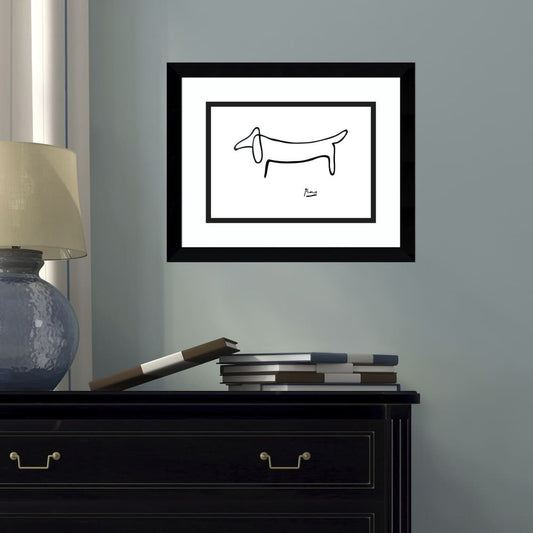 Porch & Den Pablo Picasso 'Le Chien (The Dog)' Framed Art Print