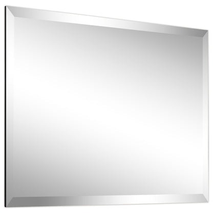 Frameless Beveled Prism Wall Mirror-Square/Rectangluar - Clear