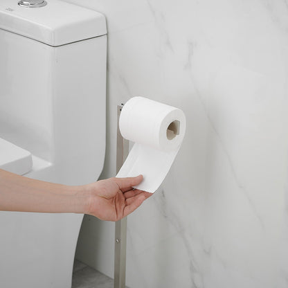 Freestanding Toilet Paper Holder with Natural Marble Base