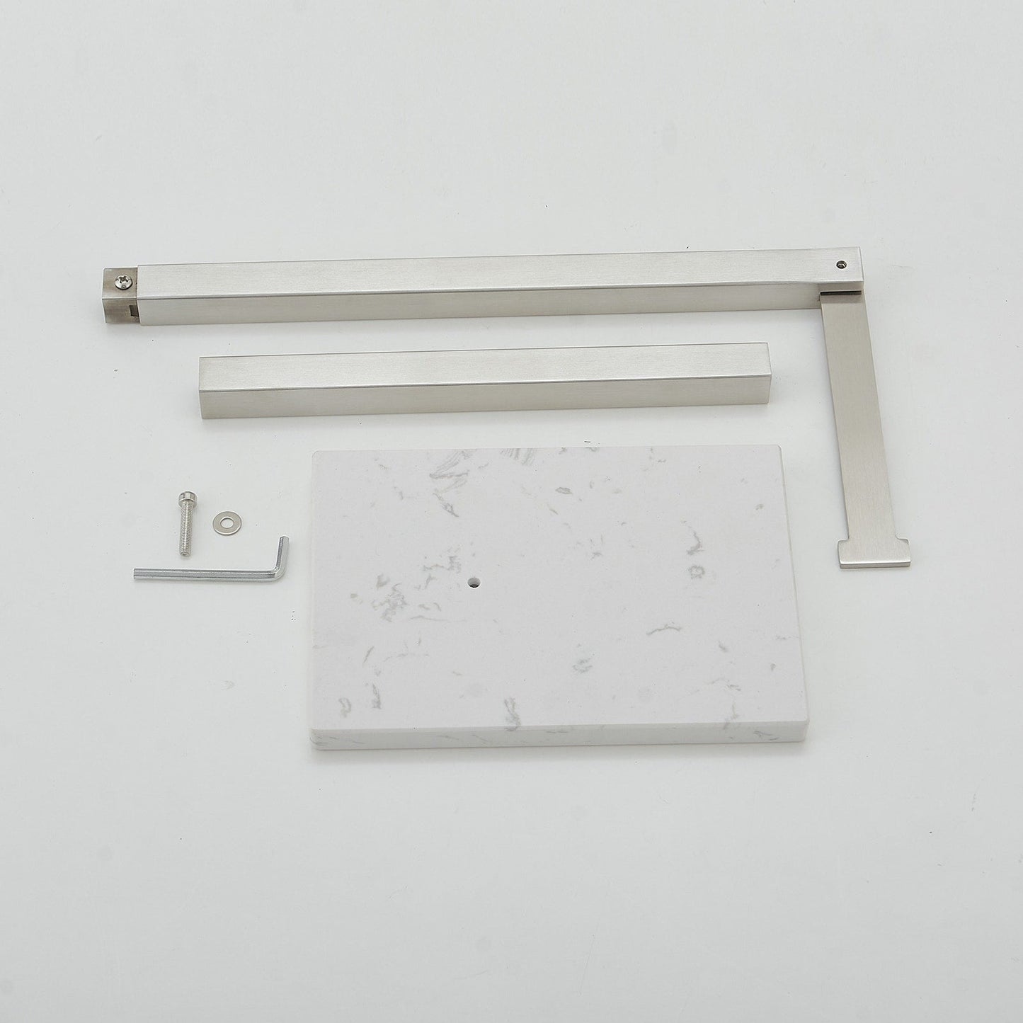 Freestanding Toilet Paper Holder with Natural Marble Base