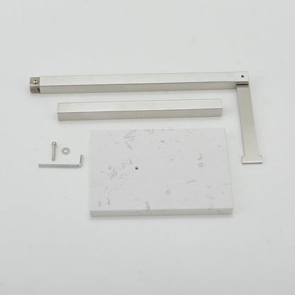 Freestanding Toilet Paper Holder with Natural Marble Base