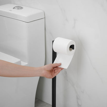 Freestanding Toilet Paper Holder with Natural Marble Base