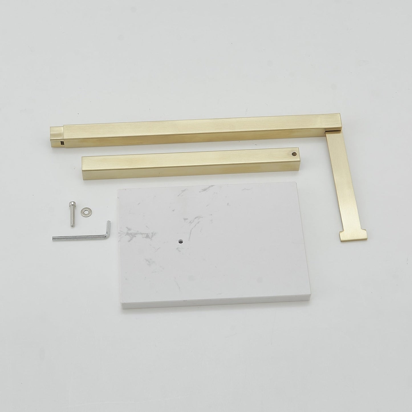 Freestanding Toilet Paper Holder with Natural Marble Base