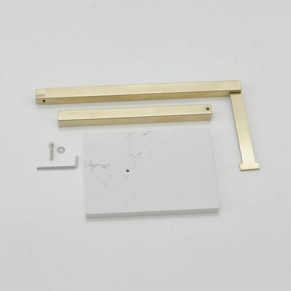 Freestanding Toilet Paper Holder with Natural Marble Base