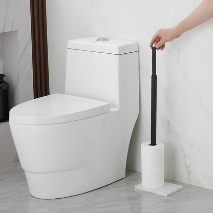 Freestanding Toilet Paper Holder with Natural Marble Base