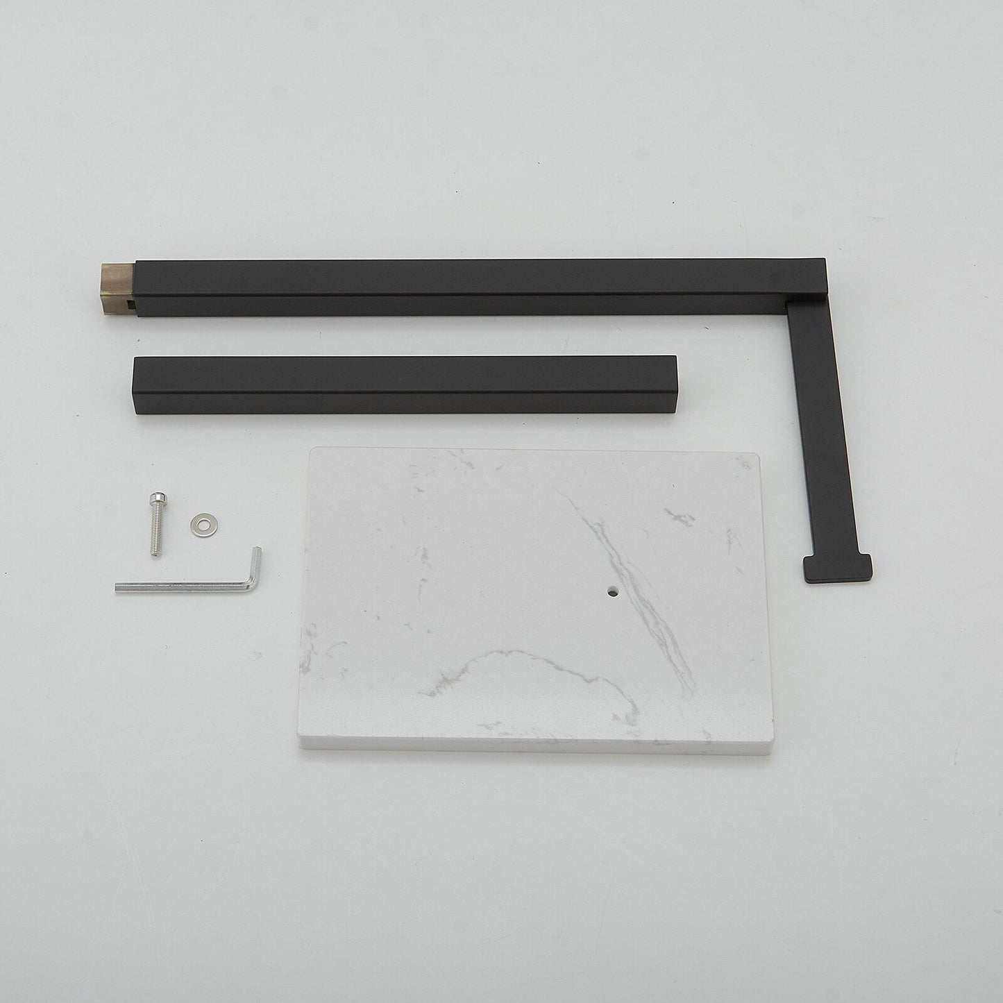 Freestanding Toilet Paper Holder with Natural Marble Base