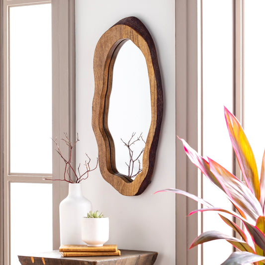 Livabliss Freja Natural Wood Oblong Mirror