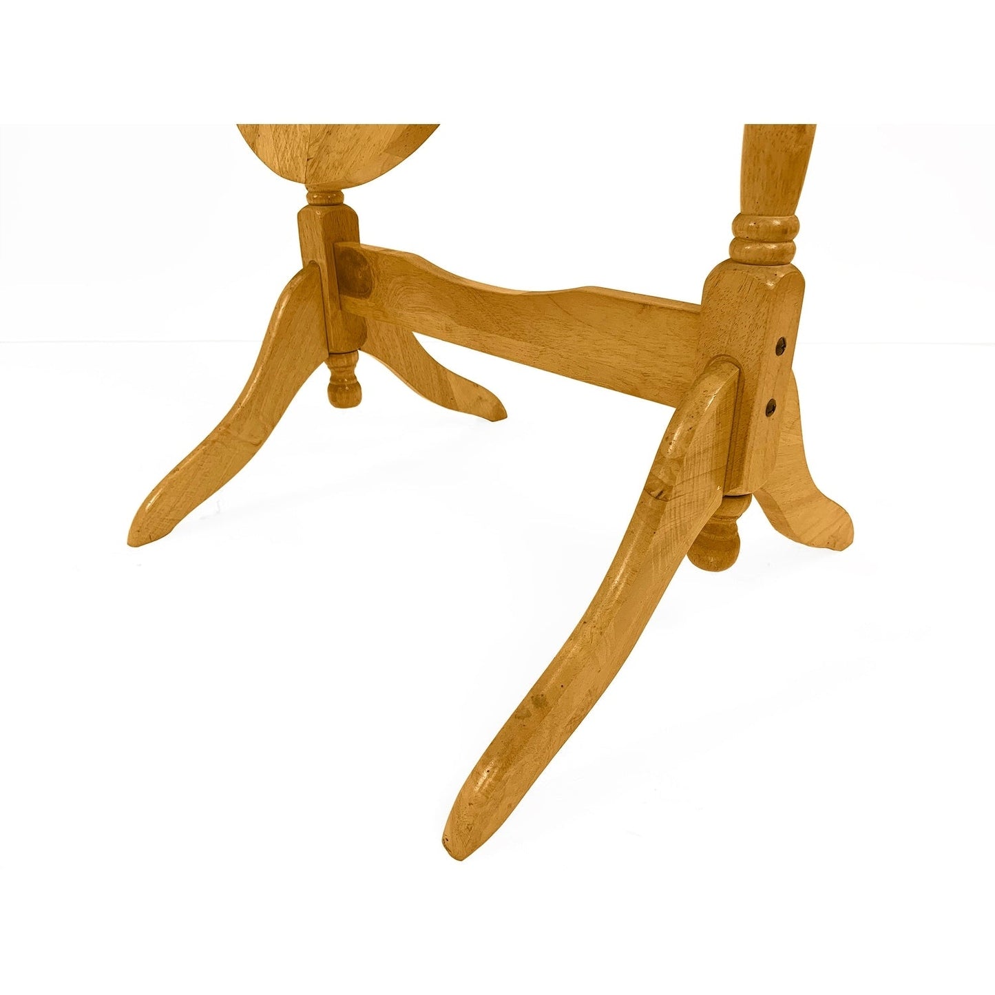 GTU Furniture Swivel Adjustable Full-Length Standing Oval Wood Cheval Floor Mirror