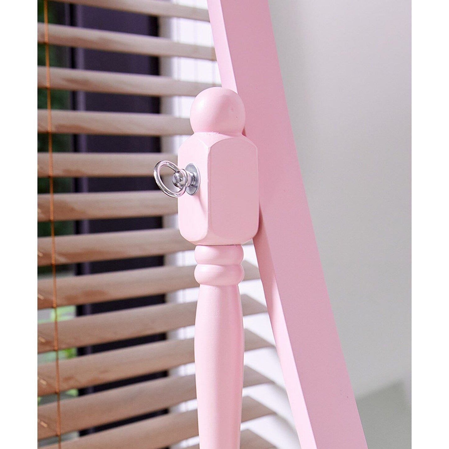 GTU Furniture Swivel Adjustable Full-Length Standing Oval Wood Cheval Floor Mirror