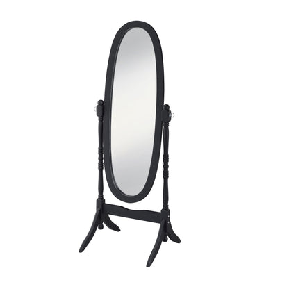 GTU Furniture Swivel Adjustable Full-Length Standing Oval Wood Cheval Floor Mirror