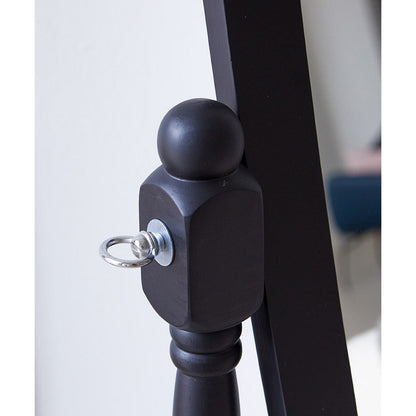 GTU Furniture Swivel Adjustable Full-Length Standing Oval Wood Cheval Floor Mirror