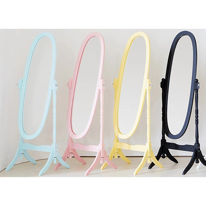 GTU Furniture Swivel Adjustable Full-Length Standing Oval Wood Cheval Floor Mirror