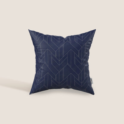 Cuscino decorativo geometrico in velluto Impermeabile disponibile in diverse colorazioni blu